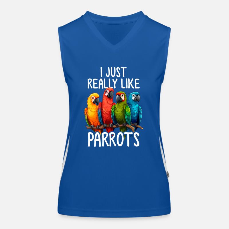 Parrot Lover Parrot Birds Parrot Whisperer Quaker Women's Functional Contrast Tank Top