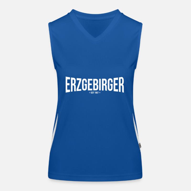 Erzgebirger seit 1987 Funktionelles Kontrast-Tank Top für Frauen