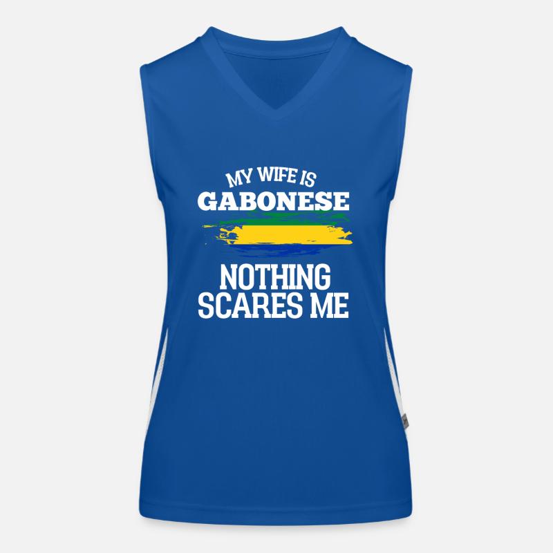 Gabon Ehefrau Funktionelles Kontrast-Tank Top für Frauen