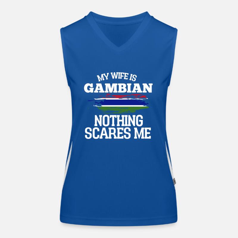 Gambia Ehefrau Funktionelles Kontrast-Tank Top für Frauen