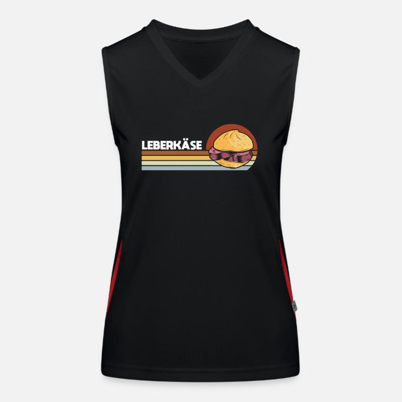 Leberkas Retro Leberkäse Vintage Leberkäseweckle Funktionelles Kontrast-Tank Top für Frauen