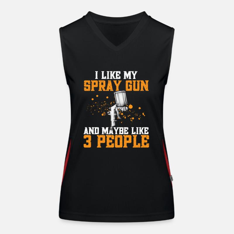 Body Painter Car Painter Painter Débardeur respirant contrasté Femme