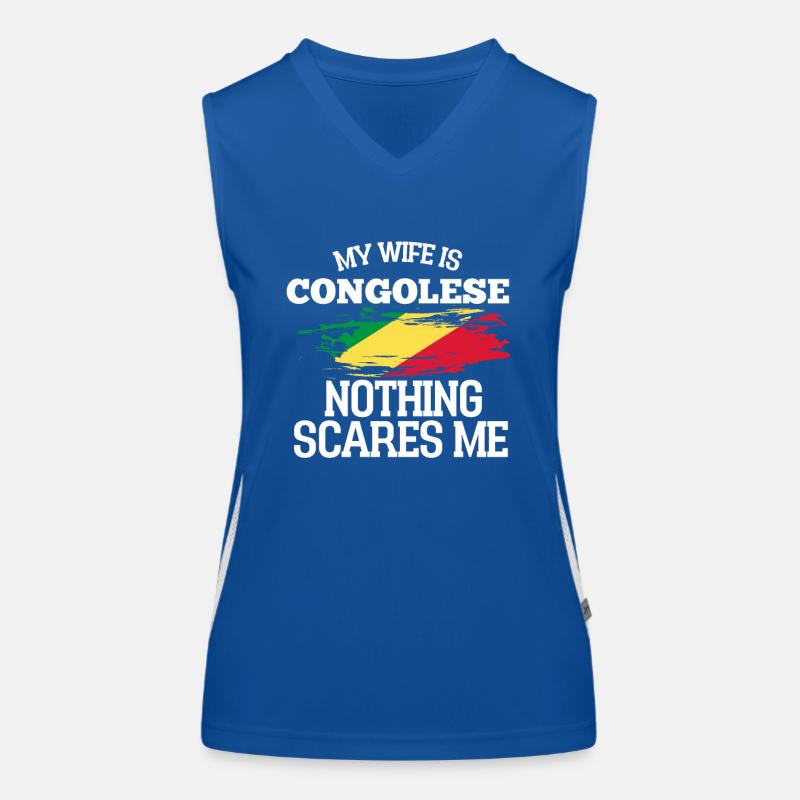 Kongo Ehefrau Funktionelles Kontrast-Tank Top für Frauen