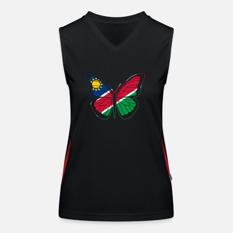 Namibia Funktionelles Kontrast-Tank Top für Frauen