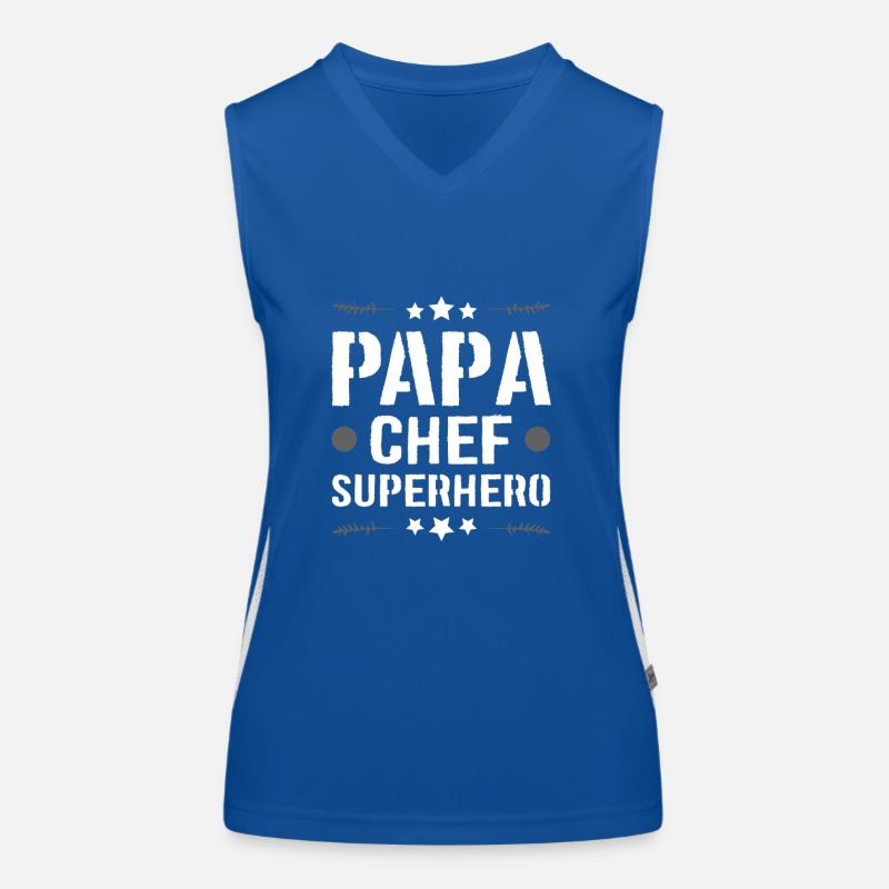 Daddy Superhero Dad Women's Functional Contrast Tank Top