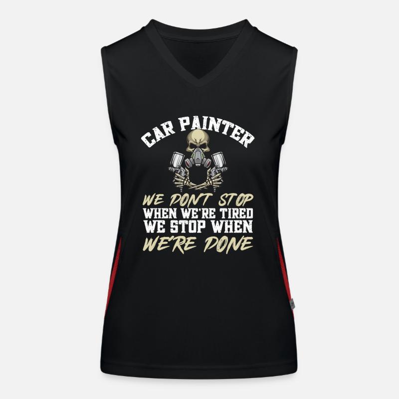 Body Painter Car Painter Painter Women's Functional Contrast Tank Top