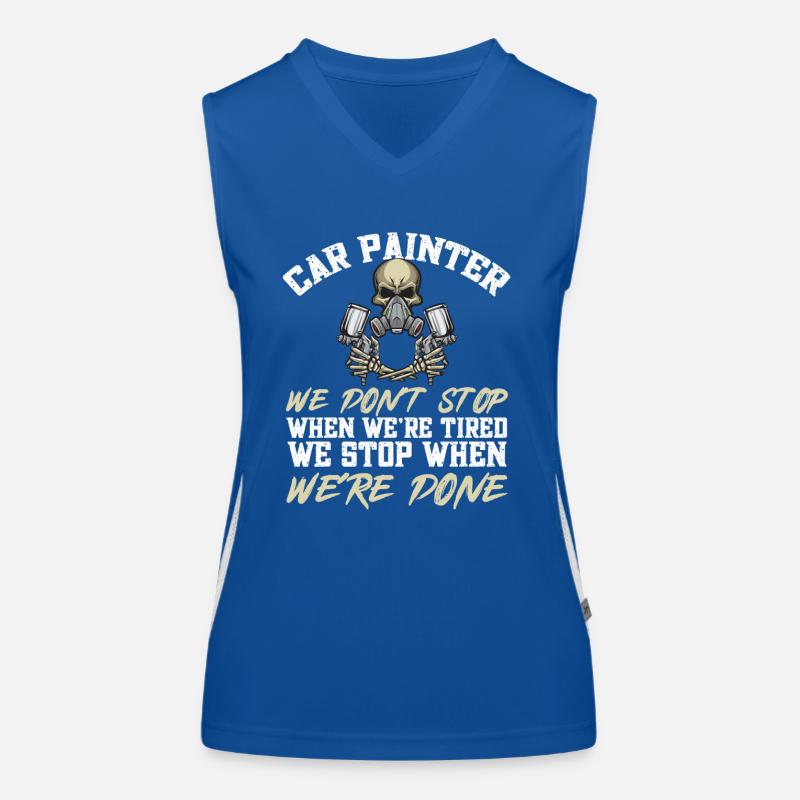 Body Painter Car Painter Painter Débardeur respirant contrasté Femme