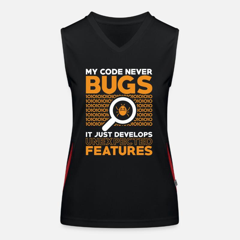 Programmierer Entwickler Coder Code Funktionelles Kontrast-Tank Top für Frauen