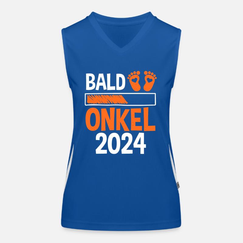 Werdender Onkel 2029 Funktionelles Kontrast-Tank Top für Frauen