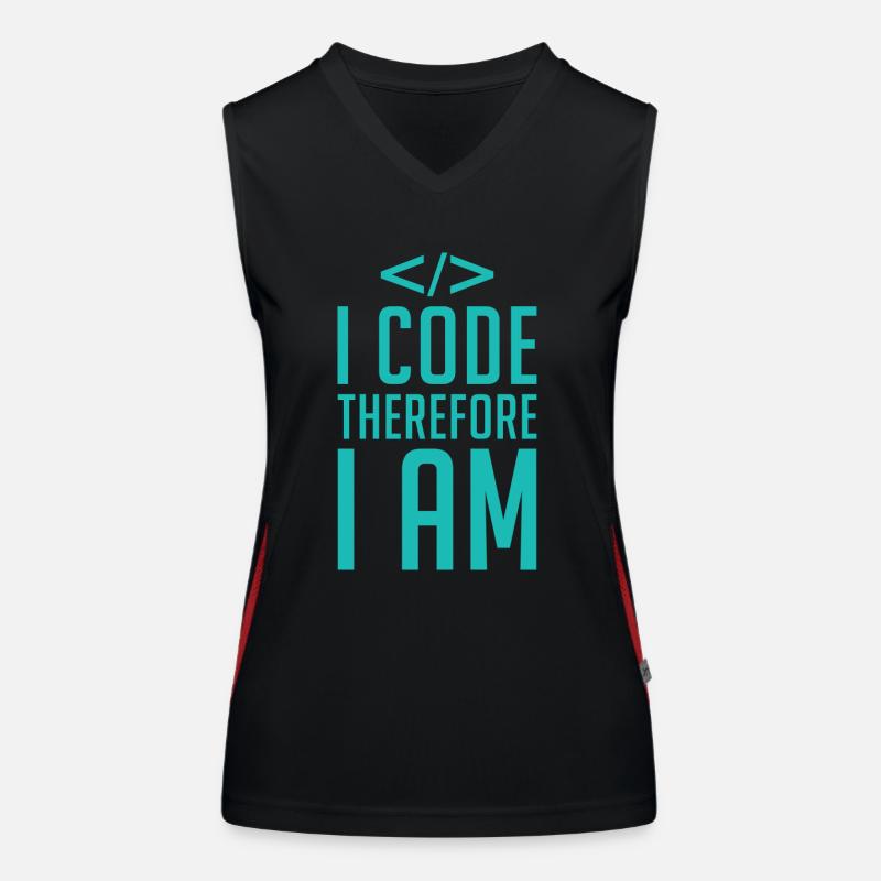 Programmer Developer Coder Code Women's Functional Contrast Tank Top