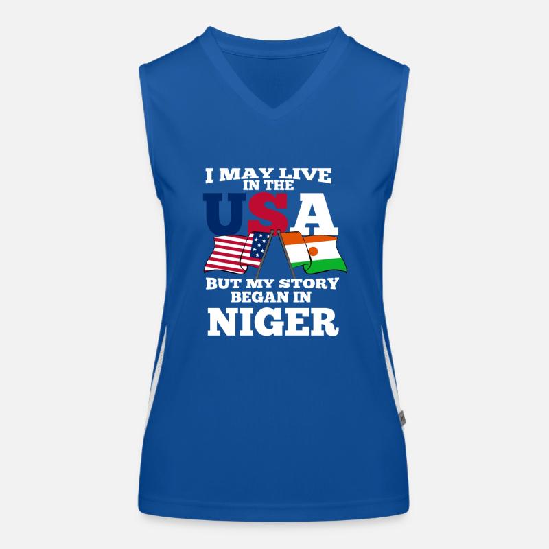 Niger Funktionelles Kontrast-Tank Top für Frauen