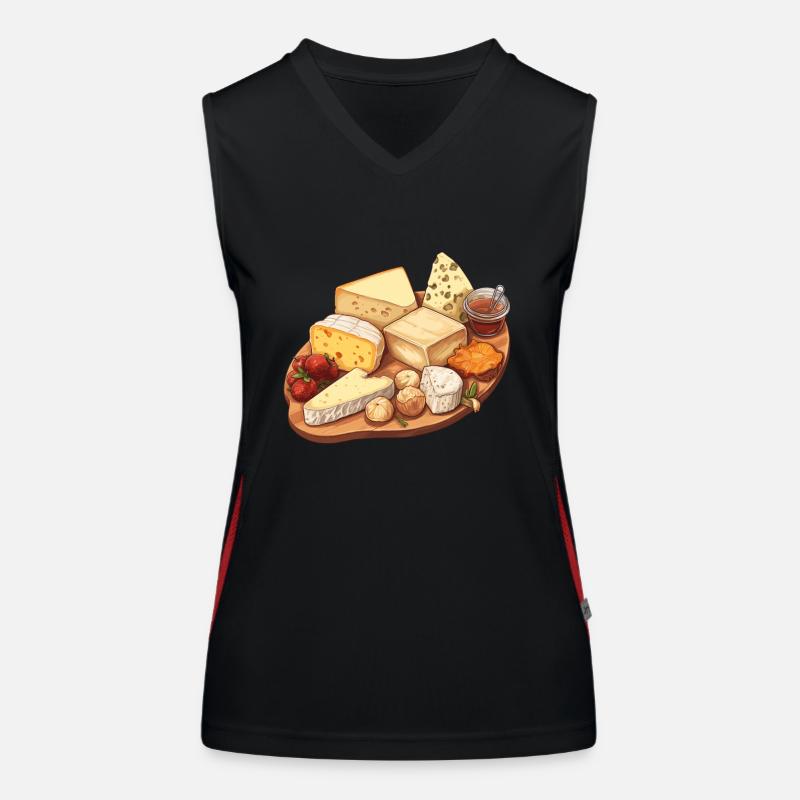 Käseboard Funktionelles Kontrast-Tank Top für Frauen