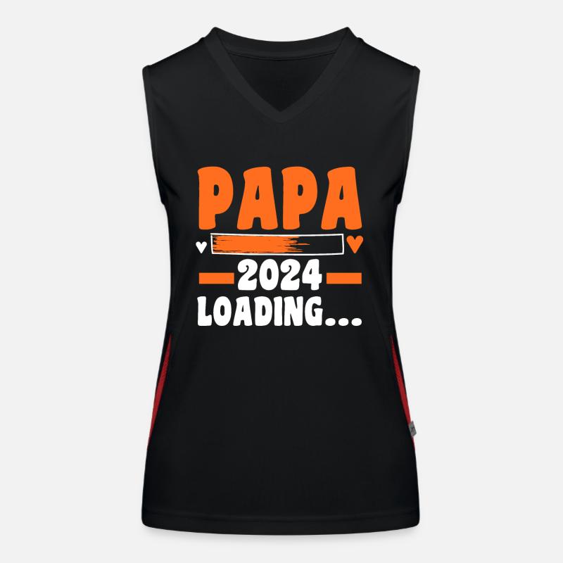 Werdender Papa 2027 Funktionelles Kontrast-Tank Top für Frauen