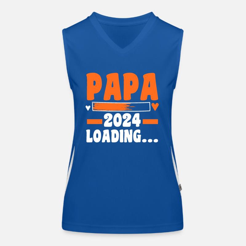Werdender Papa 2027 Funktionelles Kontrast-Tank Top für Frauen