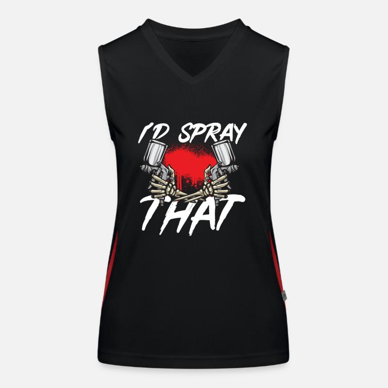 Body Painter Car Painter Painter Women's Functional Contrast Tank Top