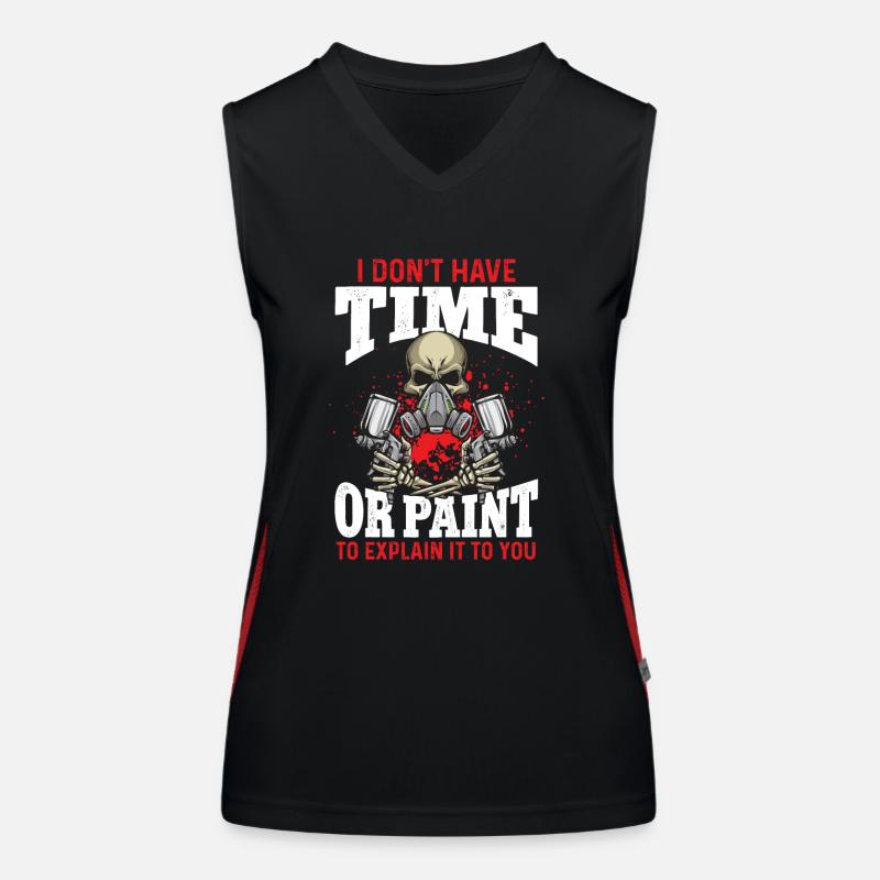 Body Painter Car Painter Painter Women's Functional Contrast Tank Top