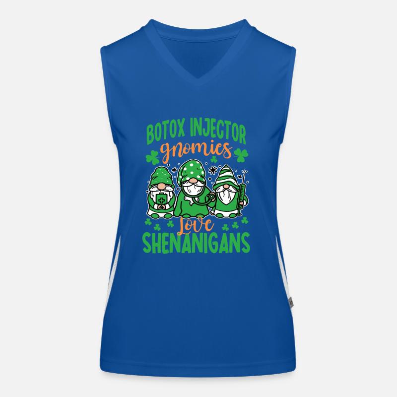 Aesthetics Nurse St. Patrick's Day Women's Functional Contrast Tank Top