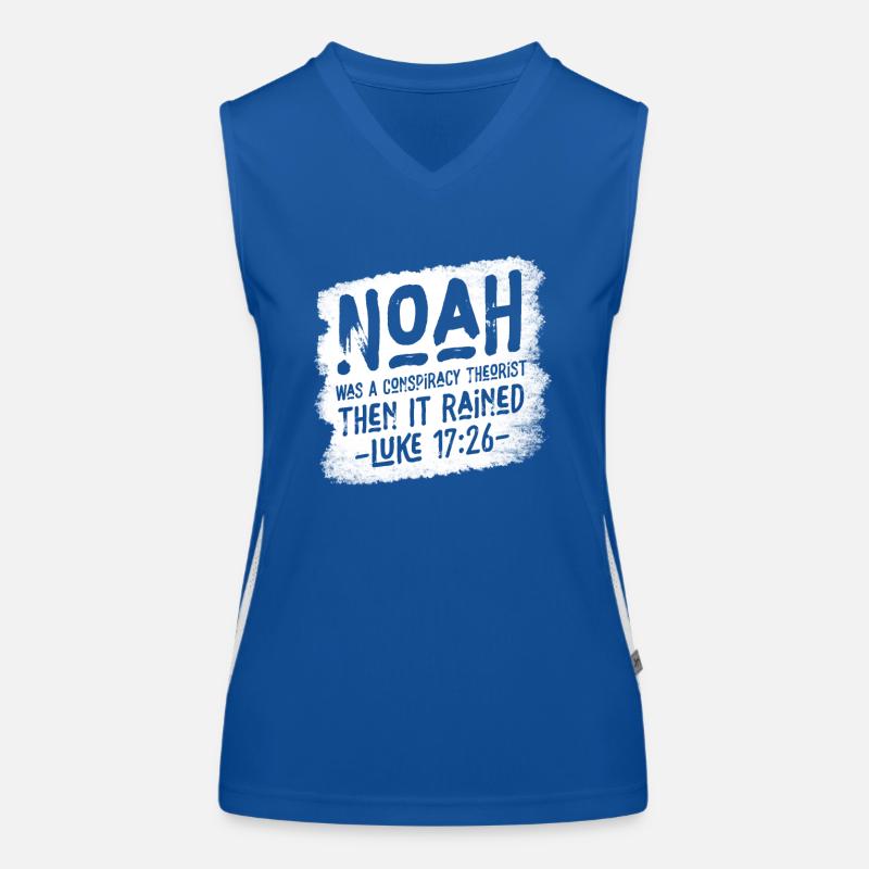 Noah war ein Verschwörungstheoretiker und es regnete Funktionelles Kontrast-Tank Top für Frauen