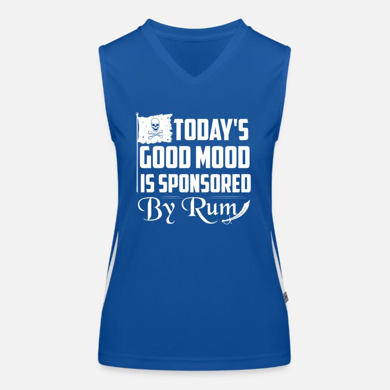 Today's Good Mood Is Sponsored By Rum Drinking Alc Funktionelles Kontrast-Tank Top für Frauen