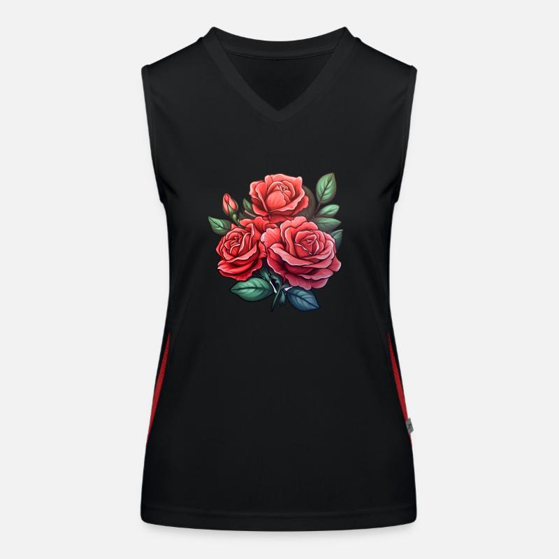 Fleur de Rose Débardeur respirant contrasté Femme