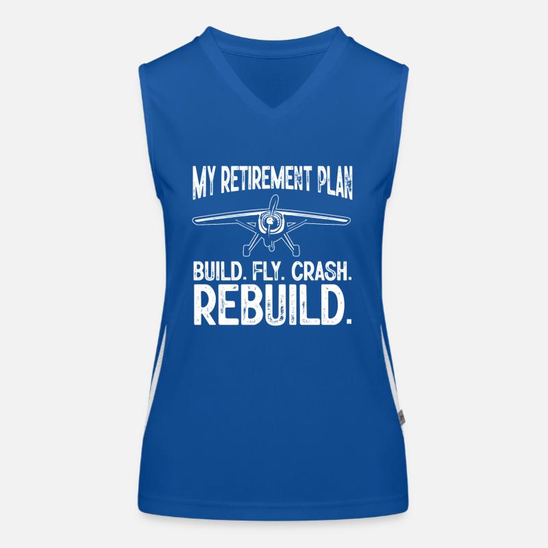 Modèle d’avion télécommandé Débardeur respirant contrasté Femme