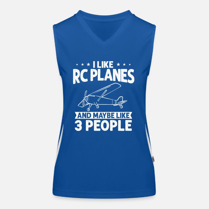Remote Controlled Airplane Model Airplane Women's Functional Contrast Tank Top