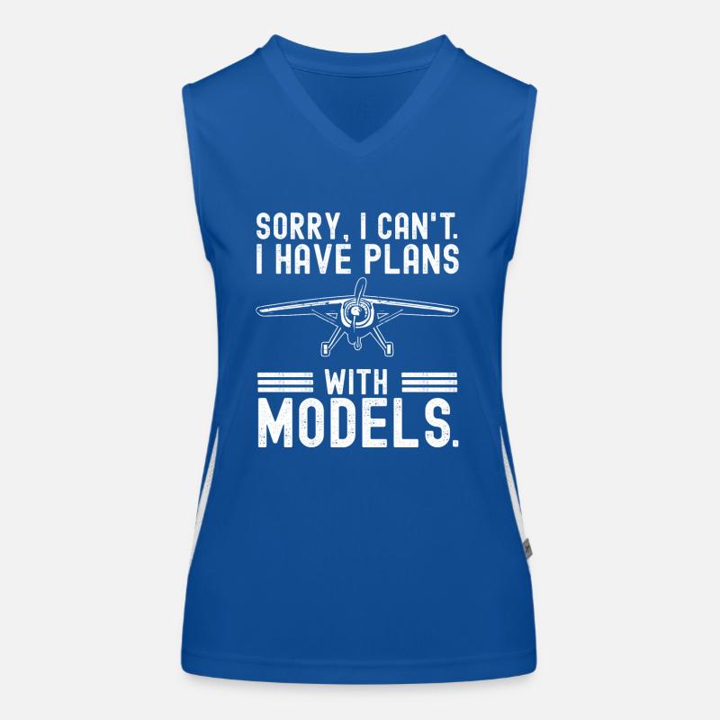 Modèle d’avion télécommandé Débardeur respirant contrasté Femme