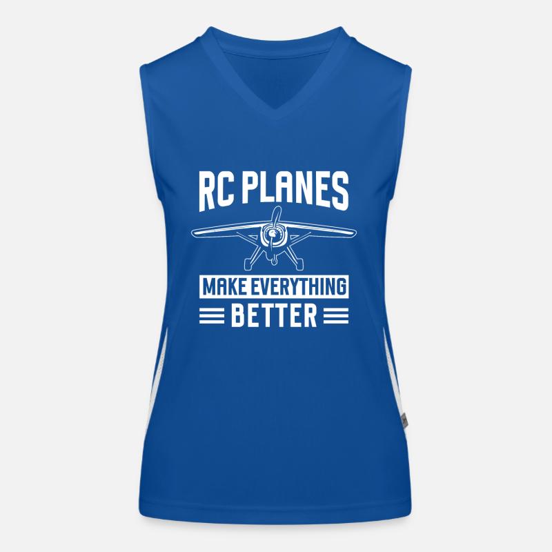 Modèle d’avion télécommandé Débardeur respirant contrasté Femme