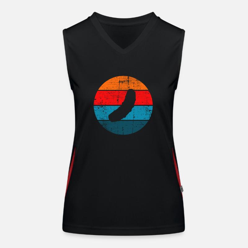 Cucumber Pickle Circle Retro Gift Women's Functional Contrast Tank Top