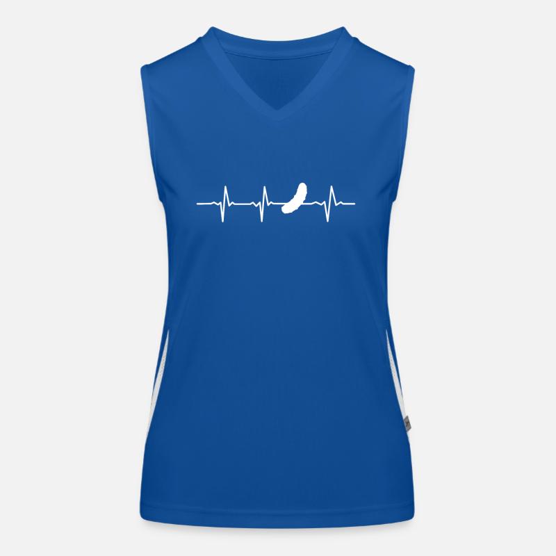 Concombre Heartbeat Pickle Kukumer Concombre aigre Débardeur respirant contrasté Femme