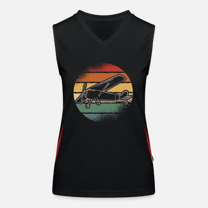 Modèle d’avion télécommandé Débardeur respirant contrasté Femme