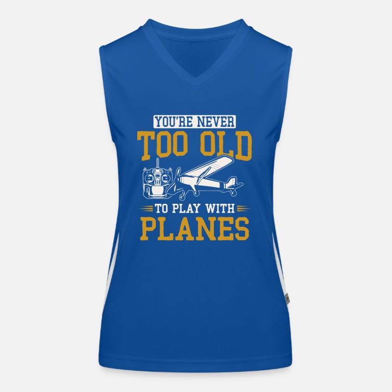 Remote Controlled Airplane Model Airplane Women's Functional Contrast Tank Top