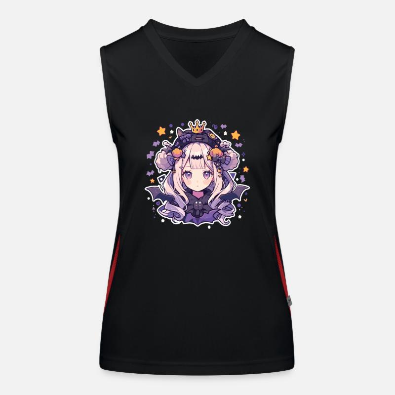 Vampire Vampire Femmes Vampires Helloween Débardeur respirant contrasté Femme