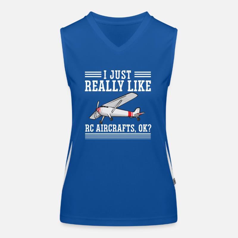 Modèle d’avion télécommandé Débardeur respirant contrasté Femme