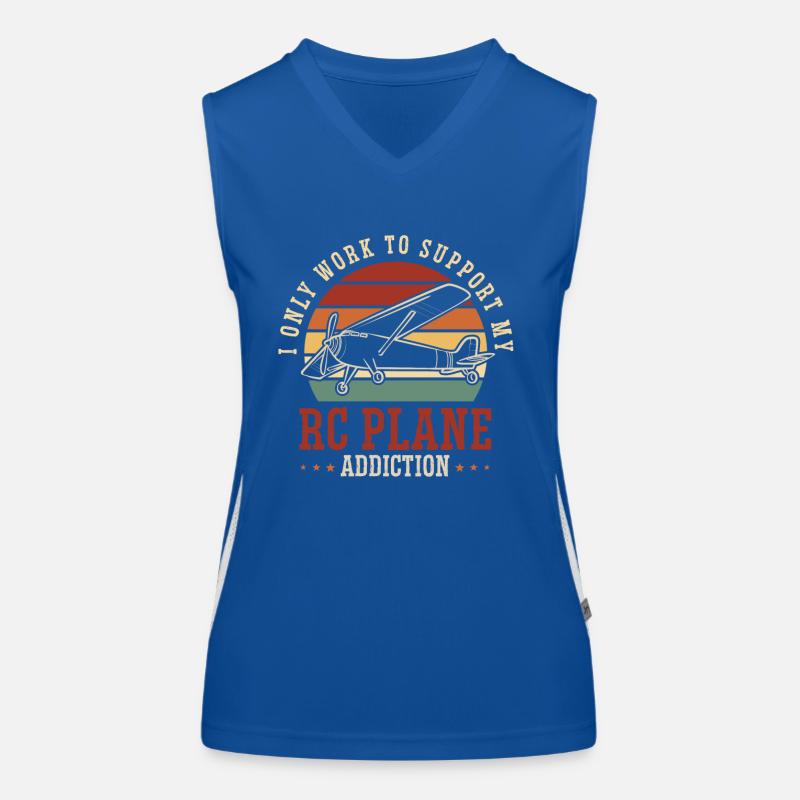 Modèle d’avion télécommandé Débardeur respirant contrasté Femme