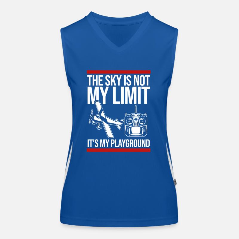 Modèle d’avion télécommandé Débardeur respirant contrasté Femme