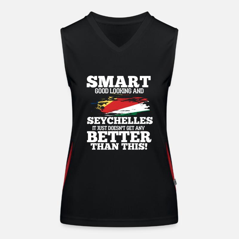 Seychellen Funktionelles Kontrast-Tank Top für Frauen