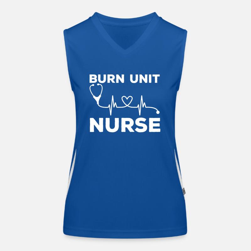 Cadeau d’infirmière brûlée Débardeur respirant contrasté Femme