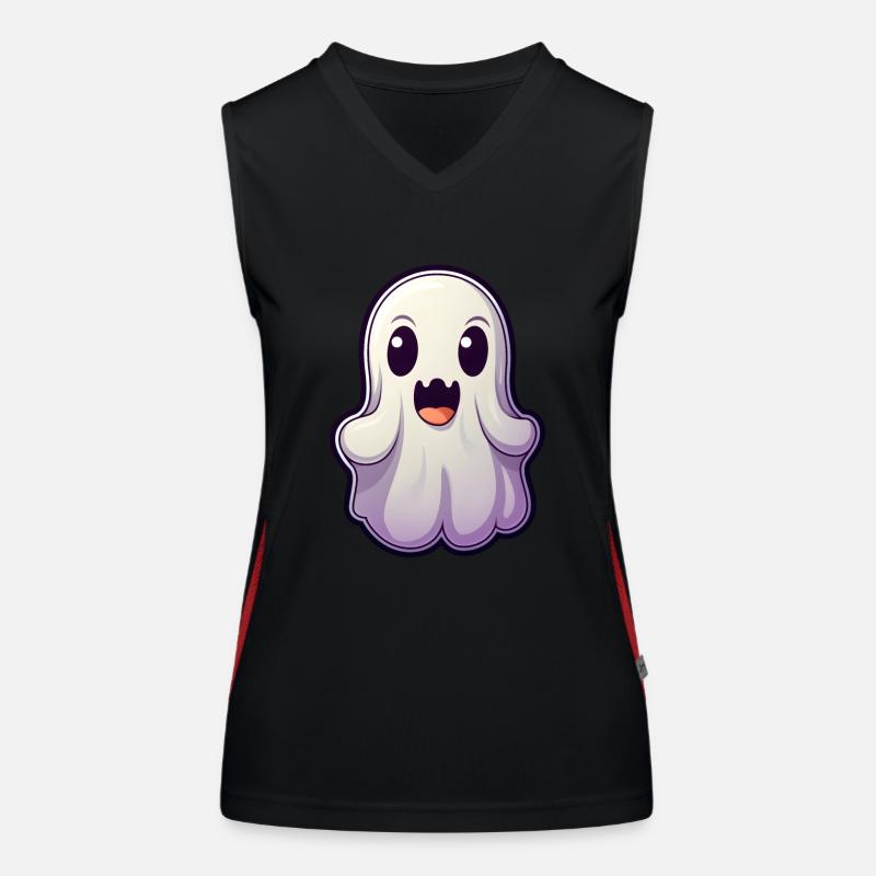 Kawaii Ghost Women's Functional Contrast Tank Top
