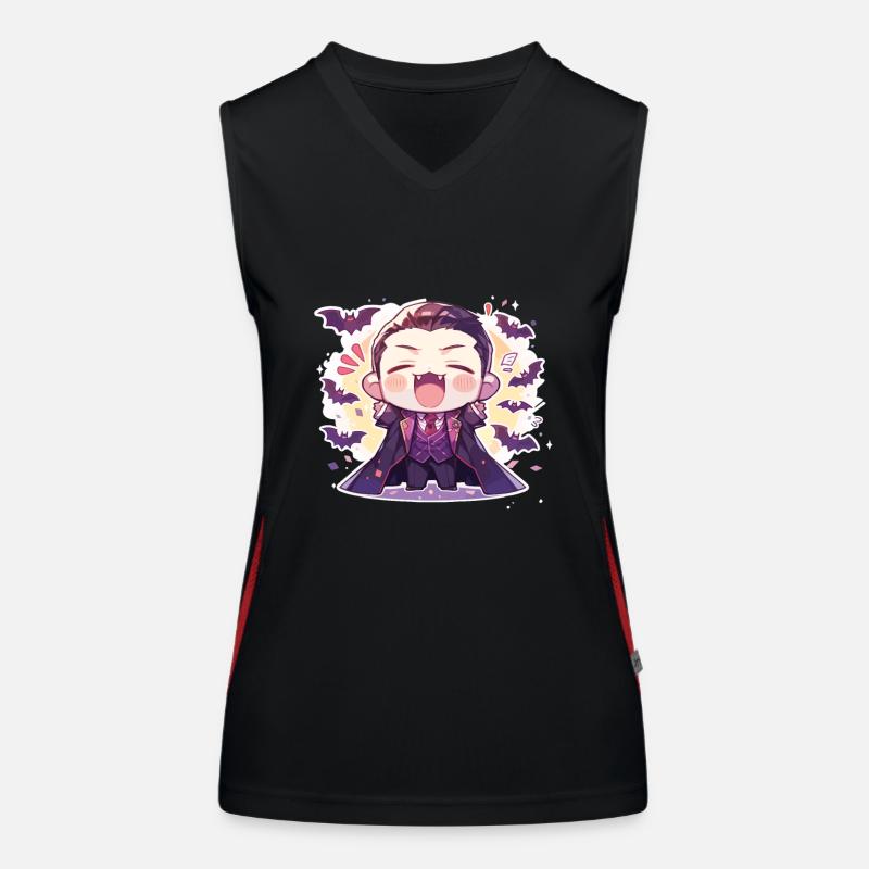 Vampire Débardeur respirant contrasté Femme