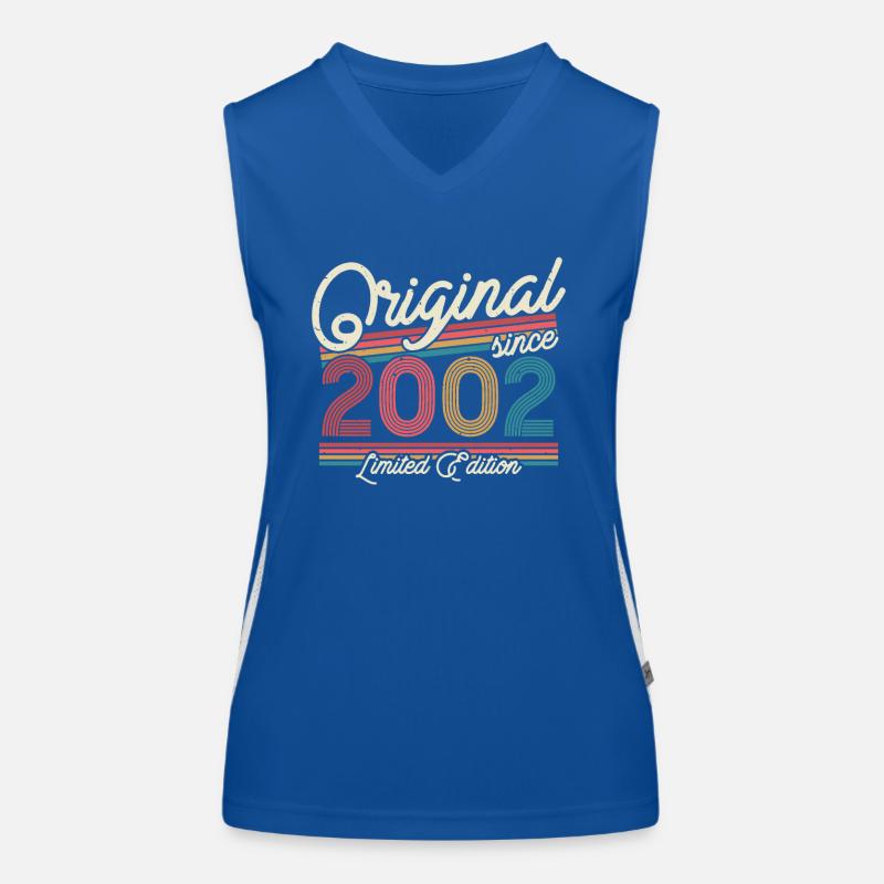 Millésime 2002 Cadeau 21/22 ans Débardeur respirant contrasté Femme