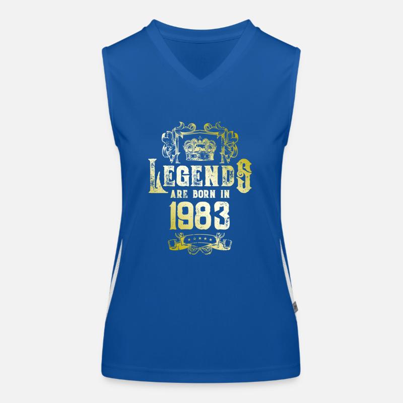 1983 Legends Birthday Women's Functional Contrast Tank Top