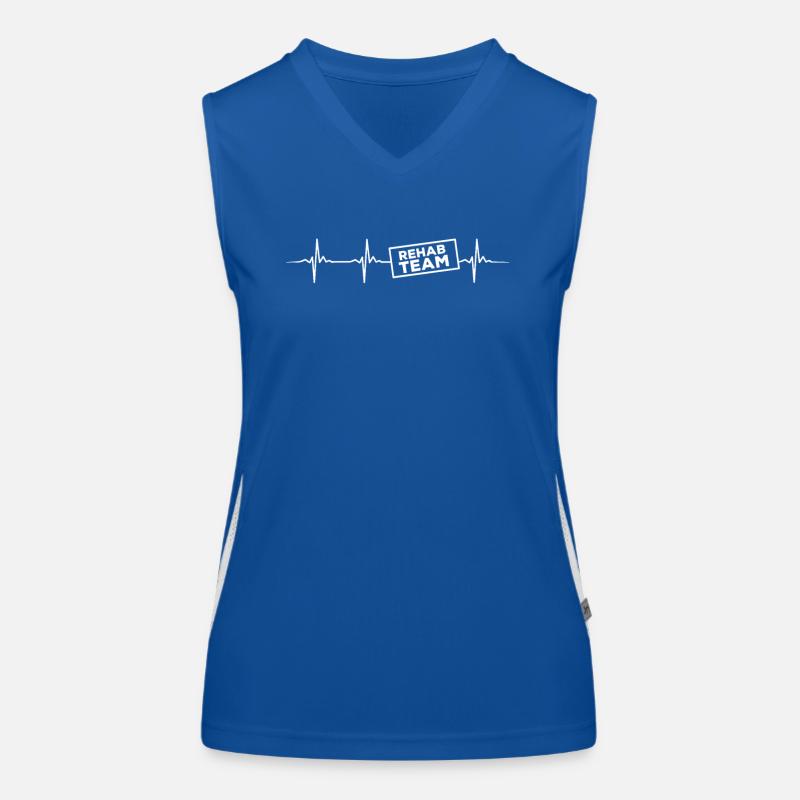 Chemise de l’équipe de réadaptation Hezschlag Débardeur respirant contrasté Femme