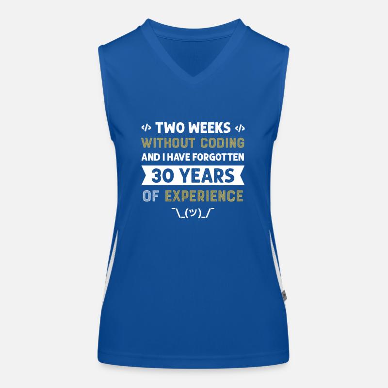 Programmierer Humor Coding Witze Entwickler Funktionelles Kontrast-Tank Top für Frauen