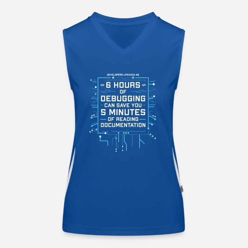 Programmierer Humor Coding Witze Entwickler Funktionelles Kontrast-Tank Top für Frauen