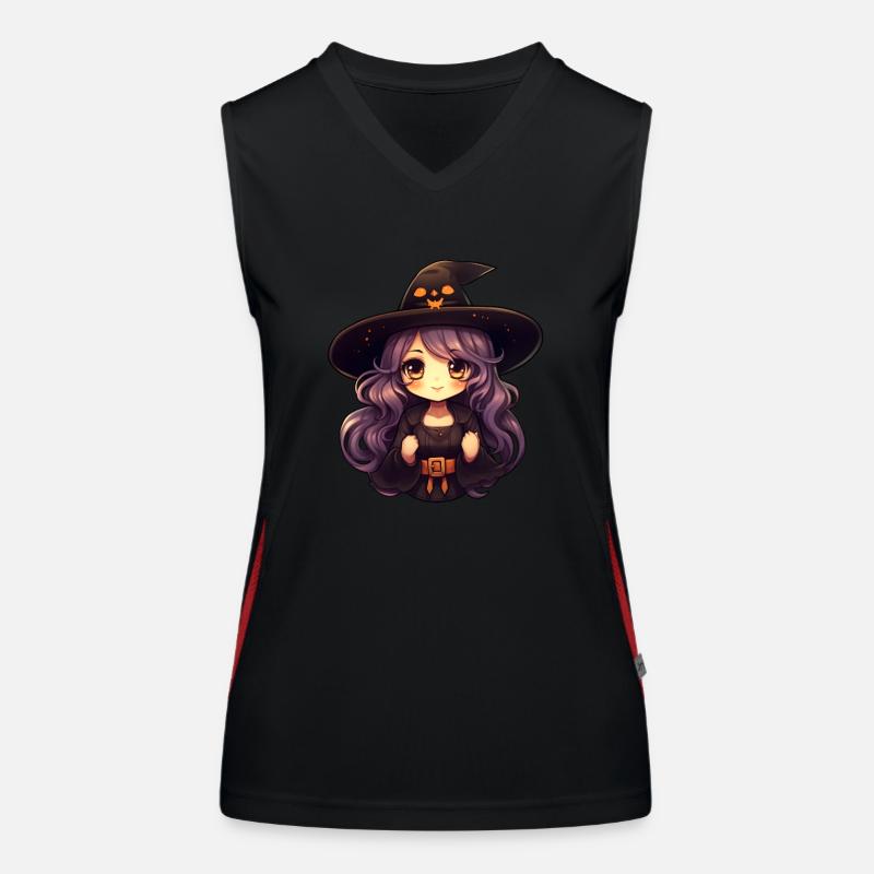 Bruja cómica Camiseta funcional de tirantes en contraste para mujer