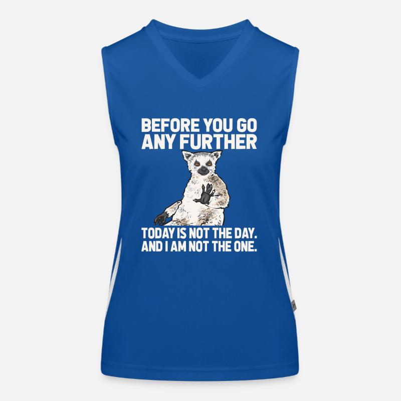 Lémurien à queue annelée Débardeur respirant contrasté Femme