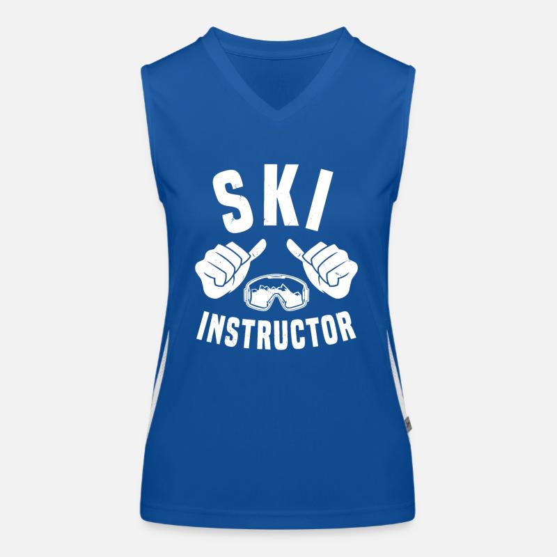 Ski instructor ski briller ski lessons Women's Functional Contrast Tank Top