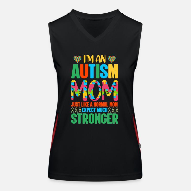 Autism Autistic Women's Functional Contrast Tank Top