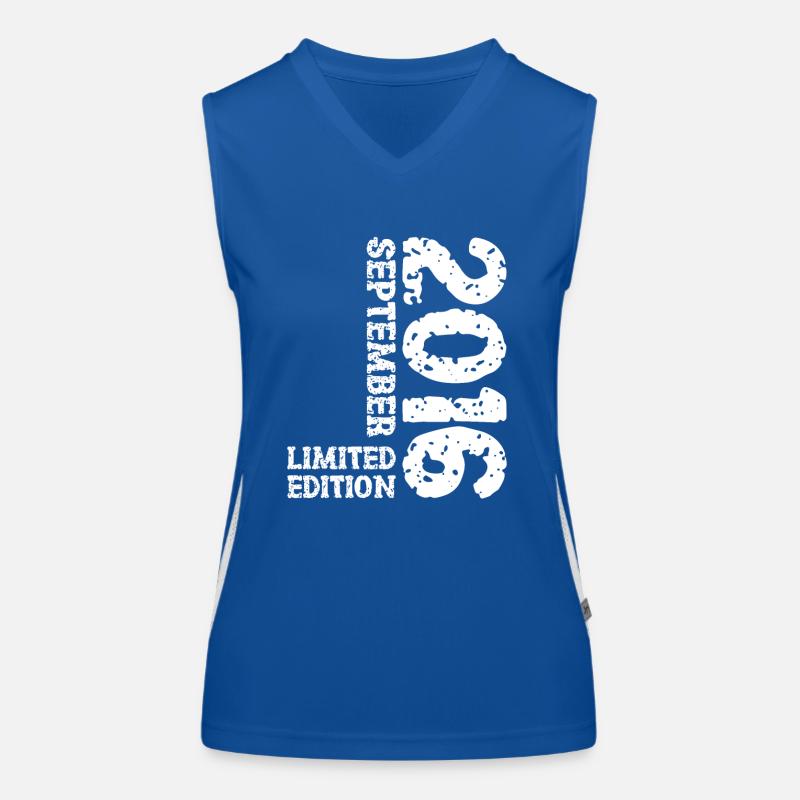 2016 September Limited Edition 7th Birthday Decoration Women's Functional Contrast Tank Top